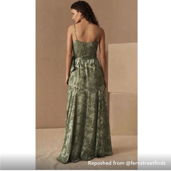 Elegant Green Bridesmaid Dress BHDLN - Picture 2 of 9